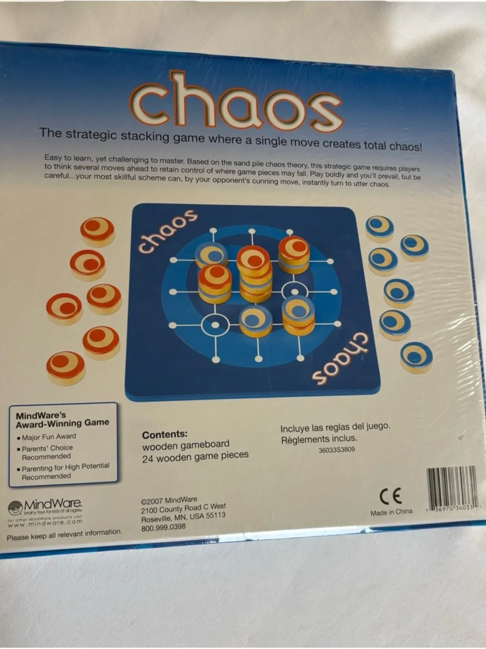 Chaos Strategy Stacking Game - Blue & Orange